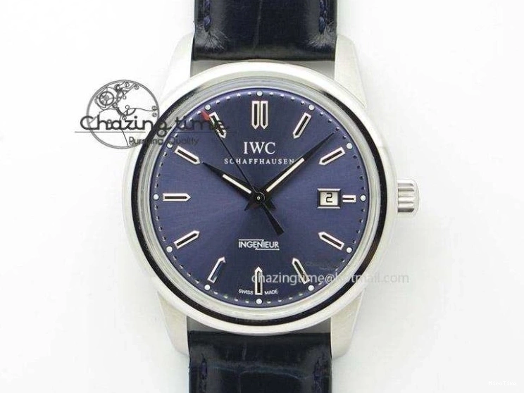 MIROTIME 0122 Practical Calatrava 5524 Pilot Travel Time SS GRF Blue Dial on Black Leather Strap A324 V 7107